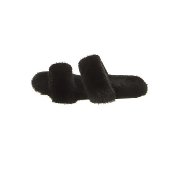Saint Laurent mink fur slides - Picture 3 of 7